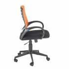 Кресло Китай Ирис Черно-оранжевое Черный пластик