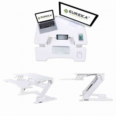 Подставка на компьютерный стол для работы стоя Eureka EUREKA ERK-CV-PRO36W Белый