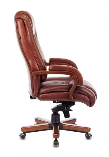 Кресло руководителя Бюрократ Бюрократ T-9925WALNUT Светло-коричневый