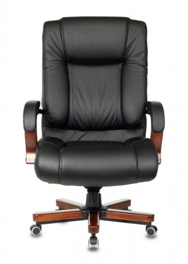 Кресло руководителя Бюрократ Бюрократ T-9925WALNUT Черный
