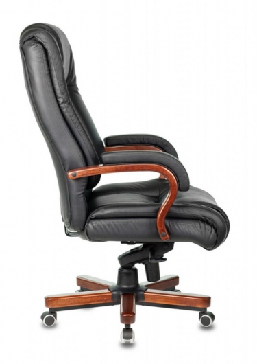 Кресло руководителя Бюрократ Бюрократ T-9925WALNUT Черный