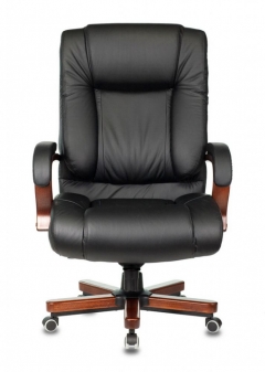 Кресло руководителя Бюрократ Бюрократ T-9925WALNUT Черный