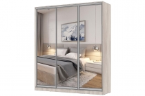 Шкаф-купе 3-х дверный Народная мебель Виктория 2000х584х2300, Ясень шимо светлый 20ДЗЗЗДЗЗЗДЗЗЗ-ЯШШШ-Яшс 310-2807