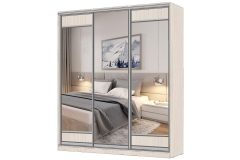 Шкаф-купе 3-х дверный Народная мебель Виктория 2000х584х2300, Бодега светлая 20ДЛЗЛДЗДЛЗЛ-ЯШШШ-Бс 310-2827