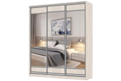 Шкаф-купе 3-х дверный Народная мебель Виктория 2000х584х2300, Бодега светлая 20ДЛЗЛДЛЗЛДЛЗЛ-ЯПШШ-Бс 310-2907