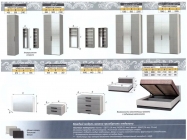 Комплект мебели для спальни Браво Вива 02 Фарго Мокко глянец