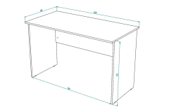 Стол офисный Народная мебель СО 1200-16 Бодега светлая