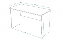 Стол офисный Народная мебель СО 1200-16 Дуб сонова св.