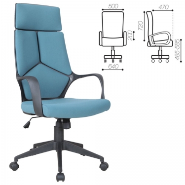 Кресло офисное BRABIX BRABIX Prime EX-515 ткань Голубой