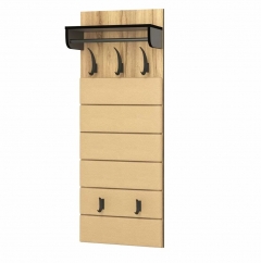 Вешало настенное Ивару Ольга-Лофт 6.1 Дуб Крафт золотой Темно-серый