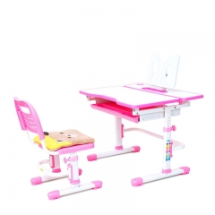 Комплект парта и стул с чехлом RIFFORMA RIFFORMA Comfort-07 Белый Розовый