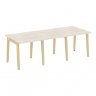 Стол переговорный 3 столешницы Рива ONIX WOOD OW.PRG-3.0 Денвер Светлый/Светлый