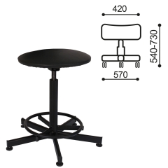 Кресло кассира, ресепшн BRABIX РС37 без спинки