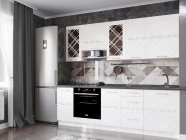 Кухонный гарнитур ширина 240 см Витра Бьянка 26