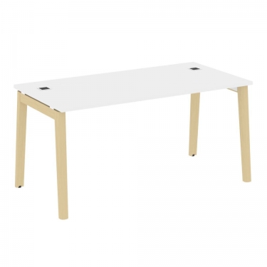 Стол рабочий руководителя Рива ONIX WOOD OW.SRR-4.8 Белый Бриллиант/Светлый