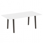 Стол переговорный Рива ONIX WOOD OW.PRG-19 Белый Бриллиант/Темный