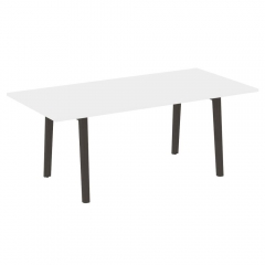 Стол переговорный Рива ONIX WOOD OW.PRG-19 Белый Бриллиант/Темный