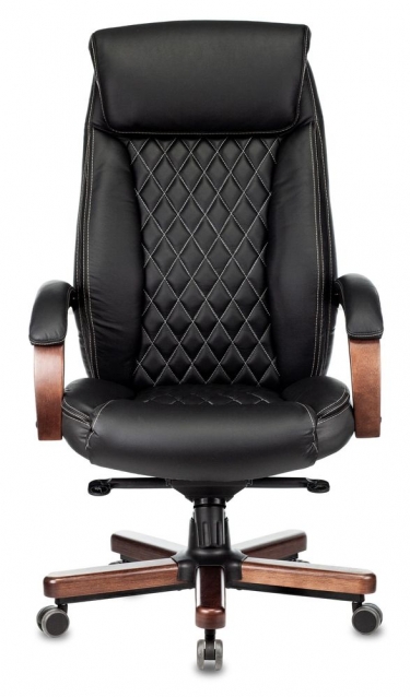 Кресло руководителя Бюрократ Бюрократ T-9924WALNUT/BLACK