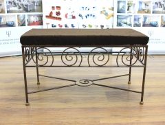 Банкетка Gruppo 396 Ариадна кованая шоколад с подушкой