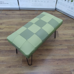 Банкетка Gruppo 396 Лейд 800x400 кожа фисташковый комбо