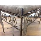 Банкетка Gruppo 396 Ариадна кованая с набивной подушкой