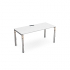 Стол рабочий, прямолинейный ALSAV GLOSS LINE НСР-П.005.2 Белый Премиум