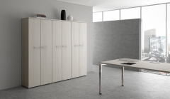 Стол рабочий, прямолинейный три опоры, левый ALSAV GLOSS LINE НСТЛ-О.984 Ivory