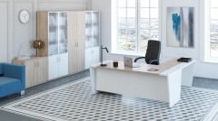 Стол письменный с древесной панелью POINTEX ASTI AST33911321 Вяз Белый