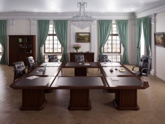 Стол для переговоров POINTEX MINISTRY MNS2970002 Южный орех