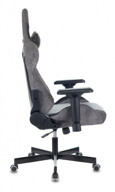 Кресло игровое Zombie Бюрократ VIKING 7 KNIGHT B FABRIC Серый Loft ромбик
