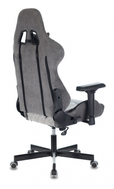 Кресло игровое Zombie Бюрократ VIKING 7 KNIGHT B FABRIC Серый Loft ромбик