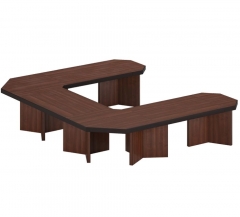 Система столов переговоров POINTEX BERN 5 Темный орех