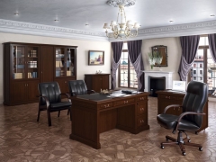 Шкаф для бумаг одностворчатый правый POINTEX MINISTRY Композиция 2.2 Южный орех