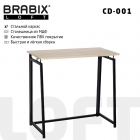 Стол на металлокаркасе BRABIX BRABIX LOFT CD-001 Дуб натуральный