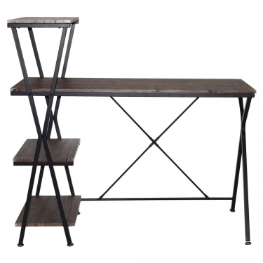 Стол на металлокаркасе BRABIX BRABIX LOFT CD-004 Мореный дуб