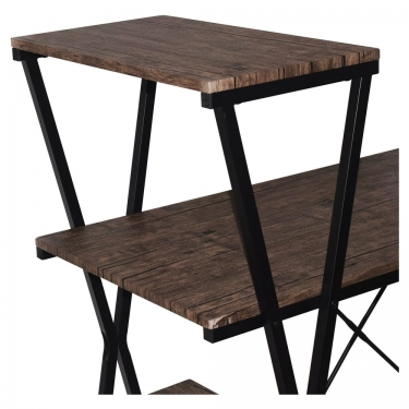 Стол на металлокаркасе BRABIX BRABIX LOFT CD-004 Мореный дуб