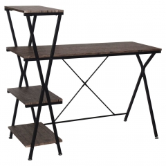 Стол на металлокаркасе BRABIX BRABIX LOFT CD-004 Мореный дуб