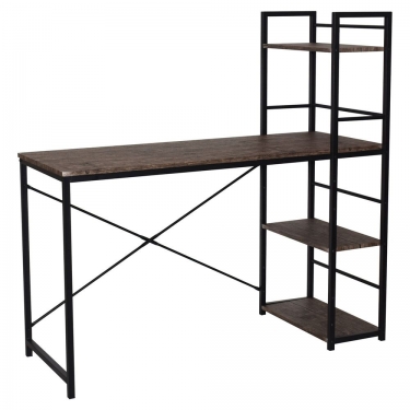 Стол на металлокаркасе BRABIX BRABIX LOFT CD-005 Мореный дуб