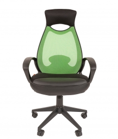 Кресло для руководителя Chairman CHAIRMAN 840 black Сетчатый акрил/зеленый