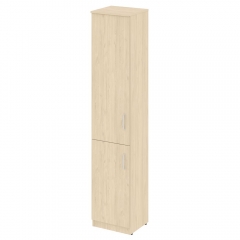 Шкаф высокий узкий левый 1 низкая дверь ЛДСП, 1 средняя дверь ЛДСП Рива NOVA S В.СУ-1.3 L Бук Артизан