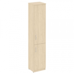 Шкаф высокий узкий правый 1 низкая дверь ЛДСП, 1 средняя дверь ЛДСП Рива NOVA S В.СУ-1.3 R Бук Артизан