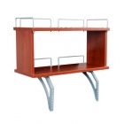 Полка задняя двухъярусная к столу Дэми Polka_zz 1/750 Polka_zz 7/750 Яблоня Бежевый