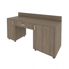 Стол с 2-мя тумбами и бортиком правый Рива LIGHT С-СТ-170 Пр Вяз Благородный