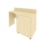 Стол узкий с тумбой и бортиком правый Рива LIGHT С-СТУ-120 Пр Клен