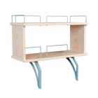 Полка задняя двухъярусная к столу Дэми Polka_zz 1/750 Polka_zz 7/750 Клен Бежевый