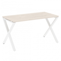 Стол рабочий Рива LOFT VR.L-SRX-3.7 Металл белый Денвер светлый