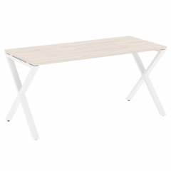 Стол рабочий Рива LOFT VR.L-SRX-4.7 Металл белый Денвер светлый