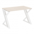 Стол рабочий Рива LOFT VR.L-SRZ-2.7 Металл белый Денвер светлый