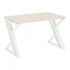 Стол рабочий Рива LOFT VR.L-SRZ-2.7 Металл белый Денвер светлый