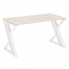 Стол рабочий Рива LOFT VR.L-SRZ-3.7 Металл белый Денвер светлый